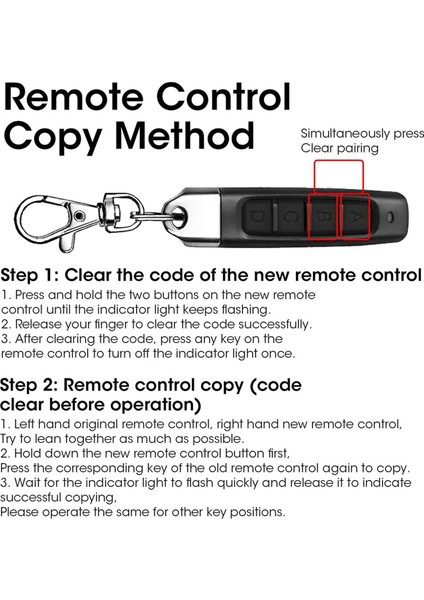 Adet 433MHZ Kopya Uzaktan Açıcı, Evrensel Garaj Kapısı Denetleyicisi Kablosuz Klonlama Anahtarlık 4ın1 Uzaktan Kumanda Teksir (Yurt Dışından) fırsatları