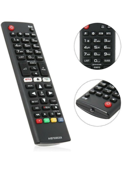 Akıllı Tv Hd Için Akıllı Uzaktan Kumanda, Full Hd LED ve Akıllı Uzaktan Kumanda Düğmeleri AKB75095308 43UJ6309 (Yurt Dışından)