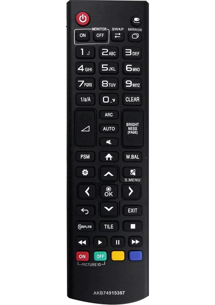 AKB74915387 Tv Uzaktan Kumandası Için Uzaktan Kumandayı Değiştirin (Yurt Dışından)