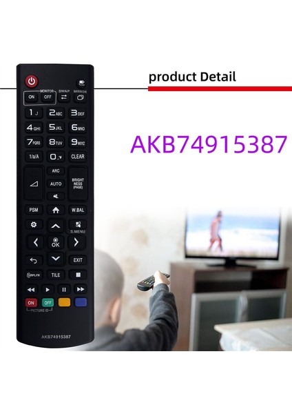 AKB74915387 Tv Uzaktan Kumandası Için Uzaktan Kumandayı Değiştirin (Yurt Dışından) fiyatları