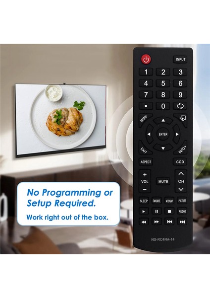 NS-RC4NA-14 Uzaktan Kumanda Tv Için Değiştirin NS-46D400NA14 NS-50D400NA14 NS-39L400NA14 NS-39D40SNA14 NS-32D201NA14 (Yurt Dışından) modelleri