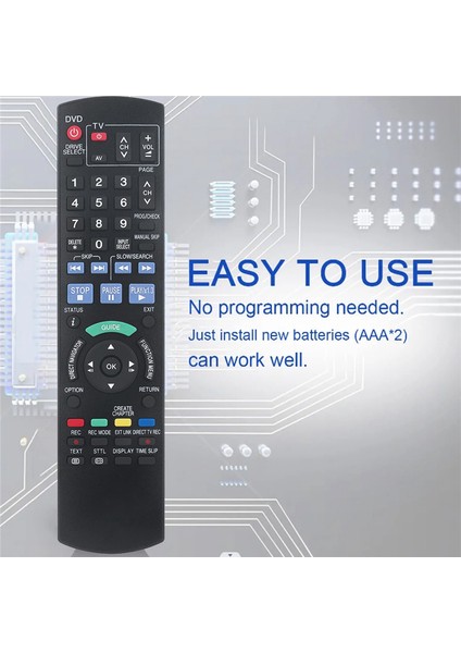 N2QAYB000127 DMR-EX78 DMR-EX78EB DMR-EX88 DMR-EX88EB DMR-EX77 DMR-EX77EB Için Uzaktan Kumandayı Değiştirin (Yurt Dışından) modelleri