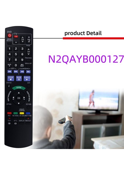 N2QAYB000127 DMR-EX78 DMR-EX78EB DMR-EX88 DMR-EX88EB DMR-EX77 DMR-EX77EB Için Uzaktan Kumandayı Değiştirin (Yurt Dışından) fırsatları