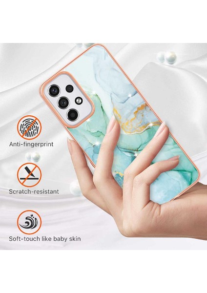 Samsung Galaxy A33 5g Ince Tpu Yumuşak Tampon Mermer Desen (Yurt Dışından)