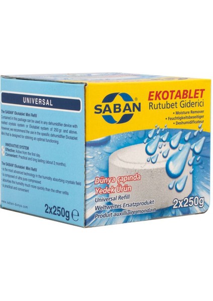 Saban Yedek Tablet Yeşil Elma 2X250 gr