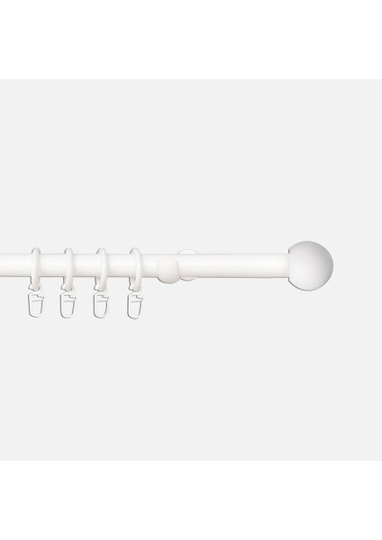 Linadora Metal Rustik Kugel Beyaz 240CM