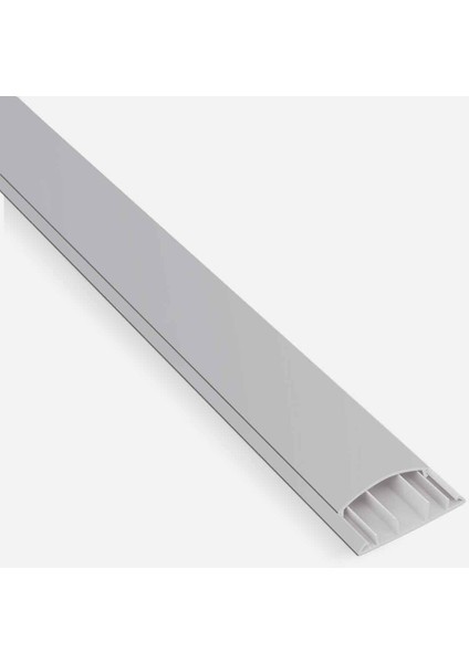 Kablo Kanalı 2m Balık Sırtı Metalik Gri 60X15 mm