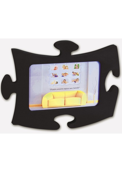 Ertürk Tekli Puzzle Çerçeve Siyah
