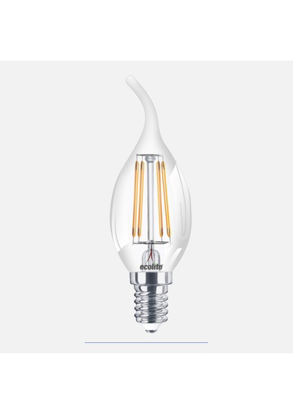 Filament C35 4 W Beyaz Mum E14 Duy LED Ampul