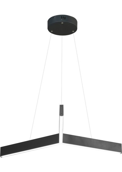 Profil Sarkıt 3000K Plastik Yıldız Tekli Modern Sarkıt Antrasit 3000K