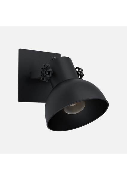 Barnstaple 40 W E27 Duy Yuvarlak Sıvaüstü Spot 1 Adet Siyah