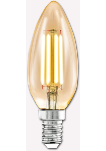 Amber 4 W Sarı Mum E14 Duy LED Ampul