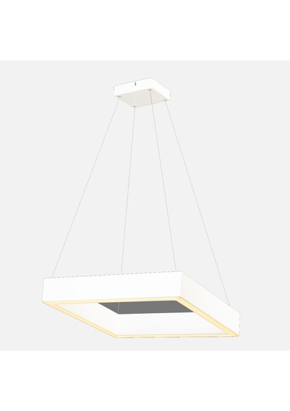 Profil Sarkıt 150 cm Plastik Kare Tekli Modern Sarkıt Beyaz 3000K
