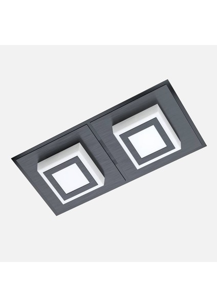 Masiano 1 Siyah Spot 2x LED