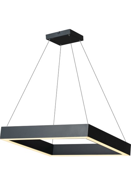 Profil Sarkıt 150 cm Plastik Kare Tekli Modern Sarkıt Antrasit 4000K