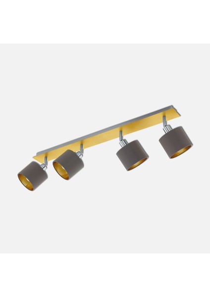 Valbiano 40 W E14 Duy Yuvarlak Sıvaüstü Spot 4 Adet Nikel