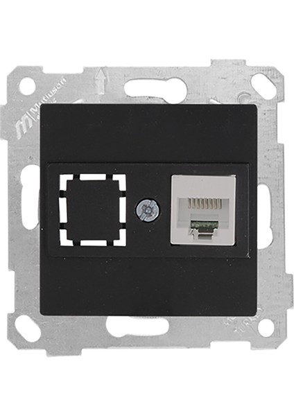Rita Mekanizmalı Tuş Data Prizi 1*RJ45 (Cat6) Siyah