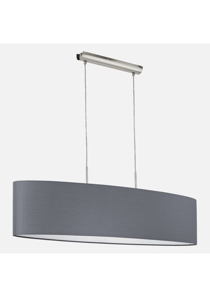 Pasteri Çelik E27 Duy Modern Sarkıt Gri