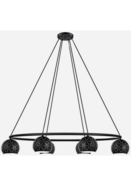 Cantallops Modern 6'lı E14 Duy Çelik Yuvarlak Avize