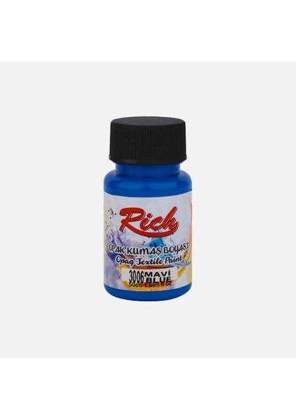 Rich Kumaş Boyası Mavi 50 cc