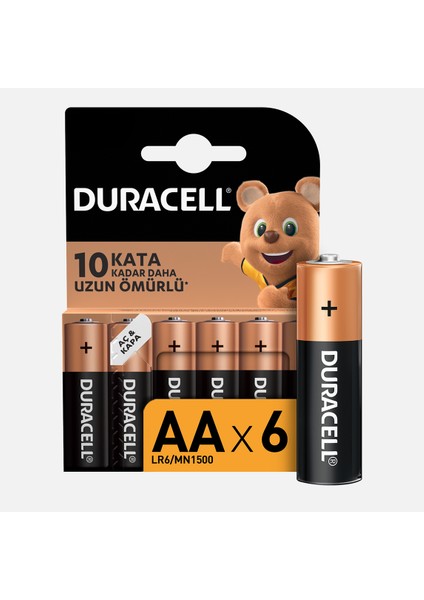 Basic Kalem Pil 6'lı Aa