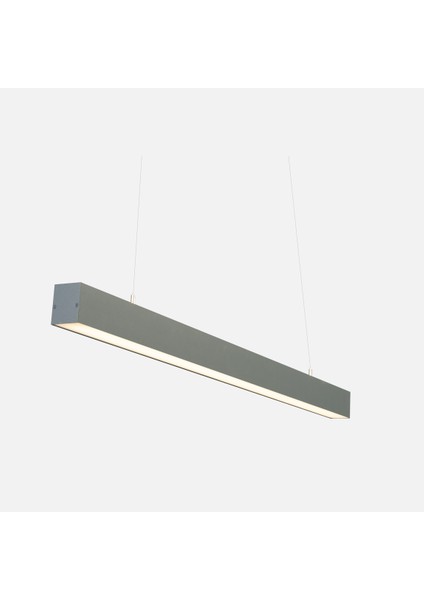 Profil Sarkıt 150 cm Plastik Dikdörtgen Tekli Modern Sarkıt Antrasit 3000K