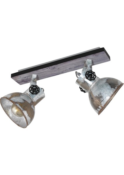 Barnstaple 40 W E27 Duy Yuvarlak Sıvaüstü Spot 2 Adet Kahverengi