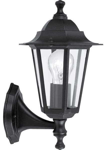 Laterna 4 Yukarı Bakan Aplik Siyah