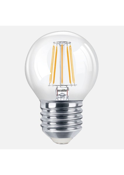 Filament Flame C45 4 W Beyaz Klasik E27 Duy 2'li LED Ampul