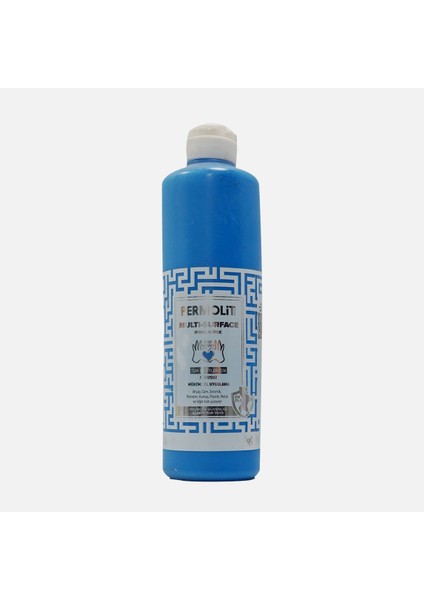Permolit 0,5 Lt Akrilik Boya Boncuk Mavi Multi Surface