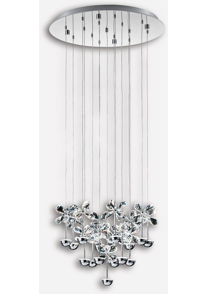 Pianopoli Modern Tekli LED Metal Yuvarlak Sarkıt Avize