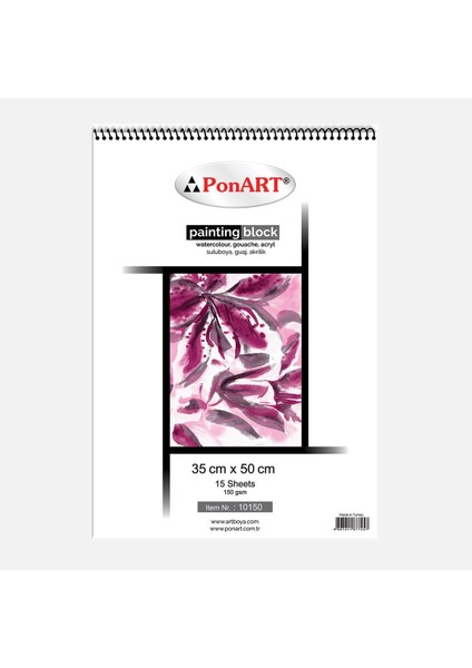 Ponart 10 150 Painting Blok 35X50 cm 15 Yaprak