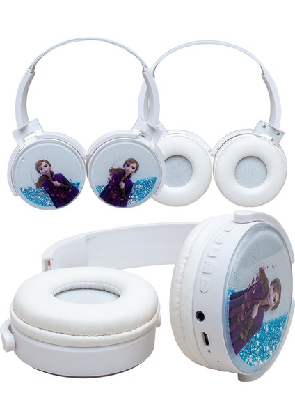BT-002 Kulaküstü Kablosuz Bluetooth Hafıza Kart Girişli Mıckey Mouse Kulaklık (44DEX34)