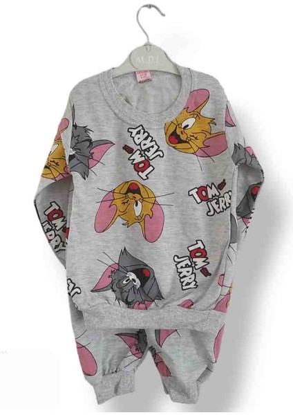 Balam Kız Çocuk Tom ve Jerry Alt Üst Eşofman Takımı Pijama