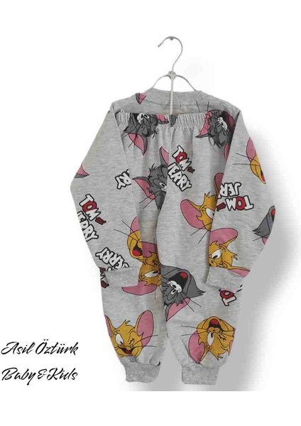 Balam Kız Çocuk Tom ve Jerry Alt Üst Eşofman Takımı Pijama
