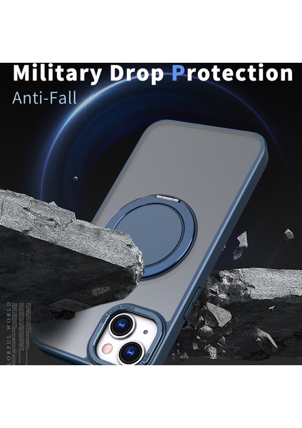 iPhone 13 Kickstand Telefon Kasası Gizli Dişli Manyetik Kapağı (Yurt Dışından)