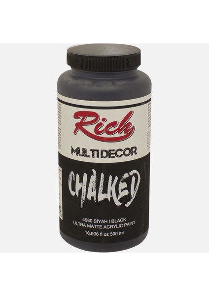 Rich Multi Decor Chalked Siyah 500 cc