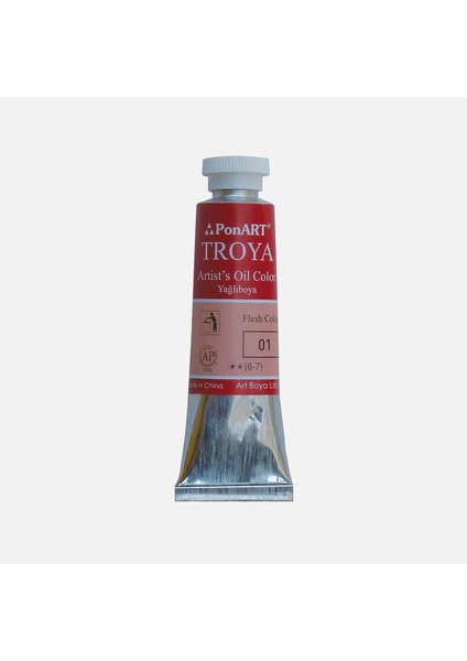 Ponart Troya Yağlı Boya Tüp 01 Ten Rengi 37 ml