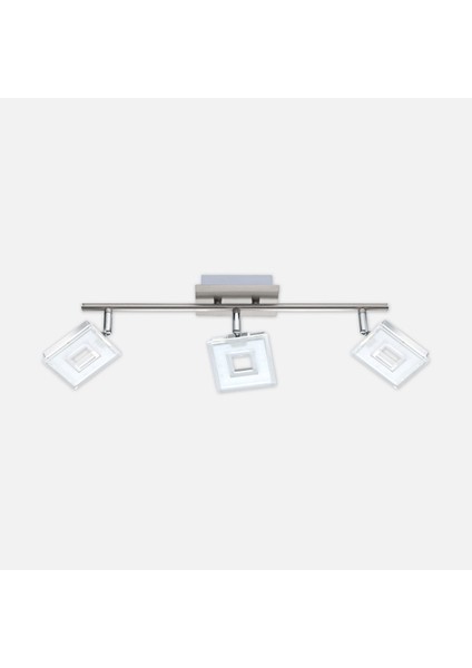 Alameda 4.5 W Ledli LED Duy Kare Sıvaüstü Spot 4 Adet Gümüş