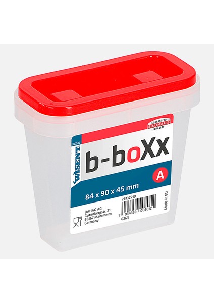 Wisent B-Boxx Saklama Kutusu Boy-A 4,5x9,0x8,4 cm