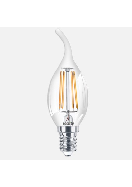 Filament Flame C35 4 W Sarı Mum E14 Duy LED Ampul