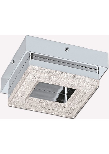 4 W Ledli LED Duy Kare Tavan Spot 1 Adet Gümüş