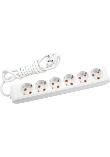 Multilet Altılı Topraklı Priz Kablolu 3m