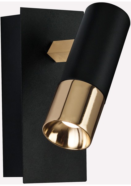 Tomares 5 W Ledli LED Duy Yuvarlak Sıvaüstü Spot 1 Adet Siyah