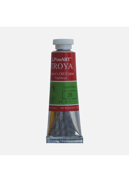 Ponart  Troya Yağlı Boya Tüp 20 Green Light 37 ml