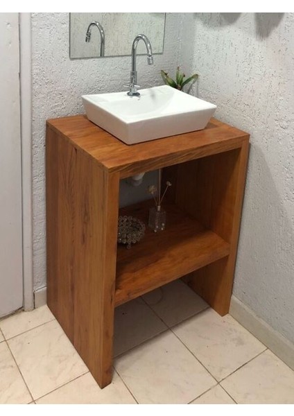 Ahşap Lavabo Tezgahı.