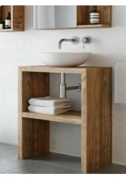 Ahşap Lavabo Tezgahı.