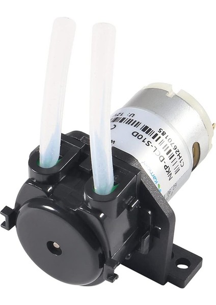 12 V Peristaltik Sıvı Pompası - Dozaj Su Pompası Silikon Tüp - NKP-DCL-S10D Siyah