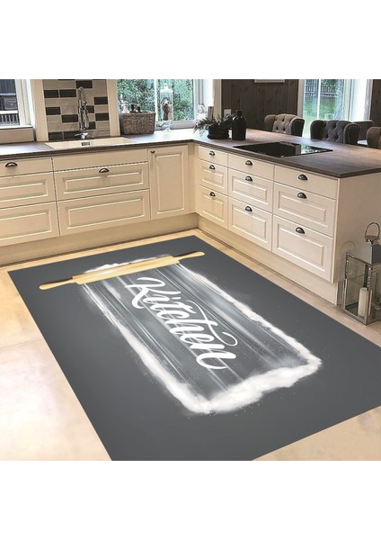 Dijital Baskılı Kaymaz Taban Yıkanabilir Mutfak Halısı Yolluk, V-Mutfak-28-Gri, fiyatları