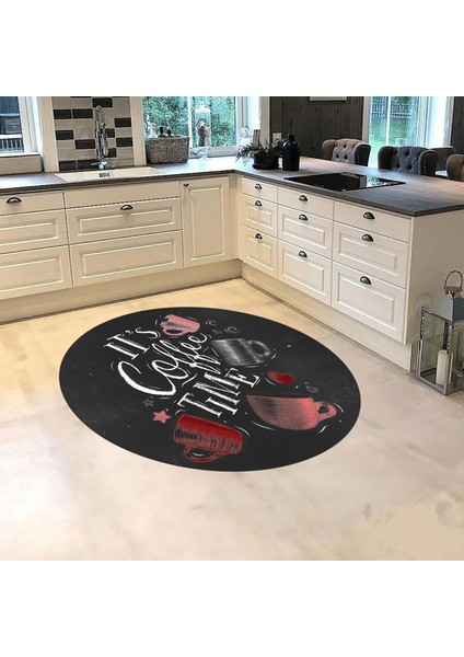 Dijital Baskılı Kaymaz Taban Yıkanabilir Yuvarlak Mutfak Halısı Yolluk, V-Y-Mutfak-44-Kırmızı, fiyatları
